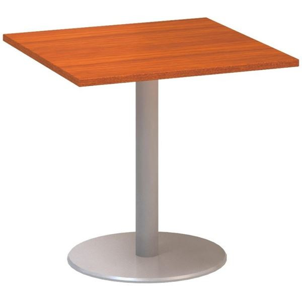 Jednací stůl Alfa 400 - 80 cm, třešeň/stříbrný