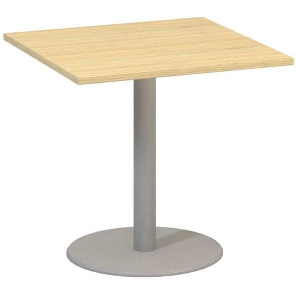 Jednací stůl Alfa 400 - 80 cm, dub Vicenza/stříbrn
