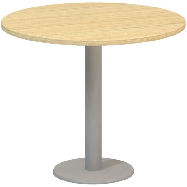 Jednací stůl Alfa 400 - 90 cm, dub Vicenza/stříbrn