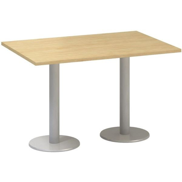 Jednací stůl Alfa 400 - 120 cm, divoká hruška/stří