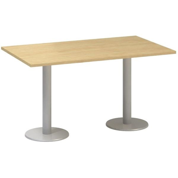 Jednací stůl Alfa 400 - 140 cm, divoká hruška/stří