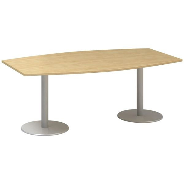 Jednací stůl Alfa 400 - 200 cm, divoká hruška/stří