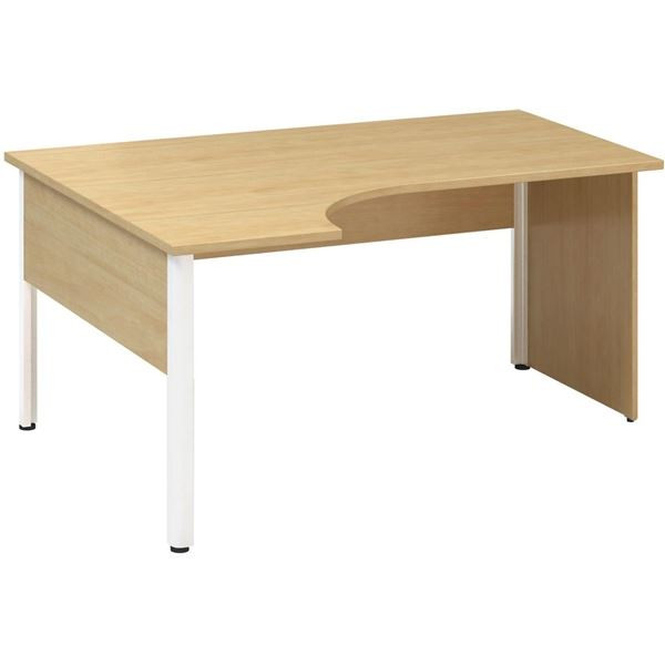Psací stůl Alfa 100 - ergo, levý, 160 cm, divoká h