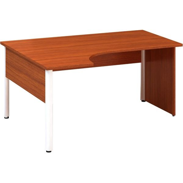 Psací stůl Alfa 100 - ergo, levý, 160 cm, třešeň
