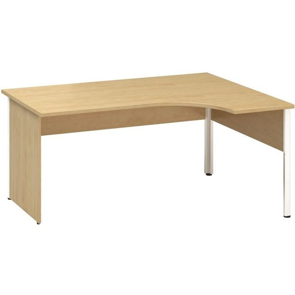 Psací stůl Alfa 100 - ergo, pravý, 160 cm, divoká