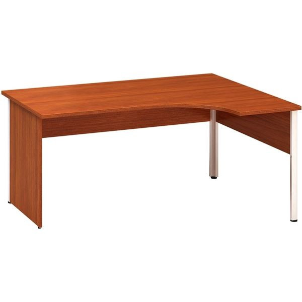 Psací stůl Alfa 100 - ergo, pravý, 160 cm, třešeň
