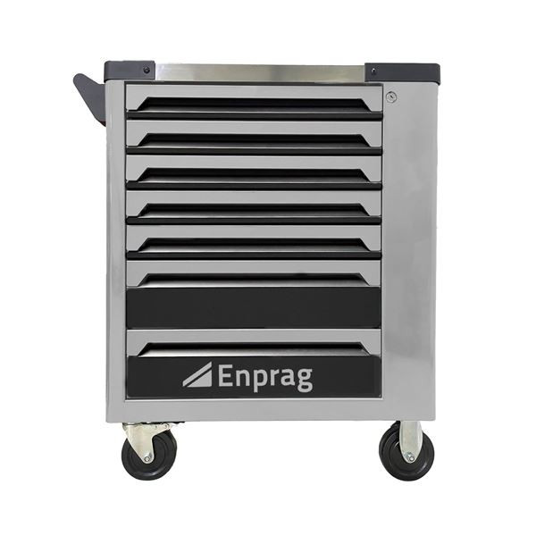 Dílenský vozík na nářadí XT2 - 7 zásuvek, šedá/čer