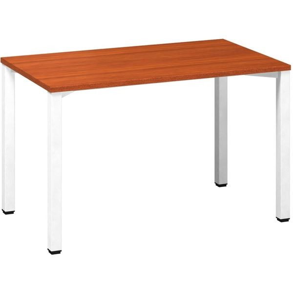Psací stůl Alfa 200 - 120 x 70 cm, třešeň/bílý