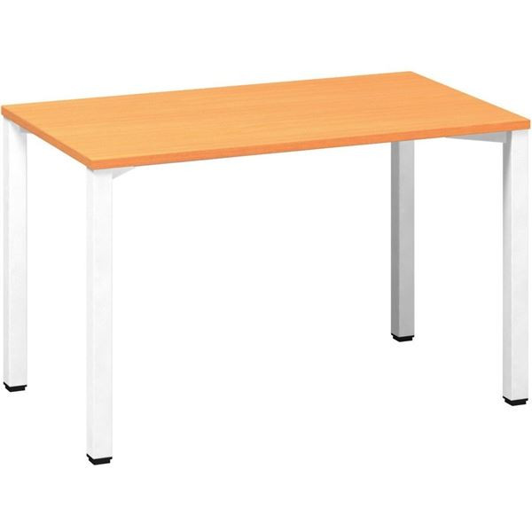 Psací stůl Alfa 200 - 120 x 70 cm, buk Bavaria/bíl