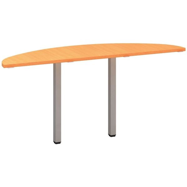 Přídavný stůl Alfa 200 - 160 cm, buk Bavaria/stříb