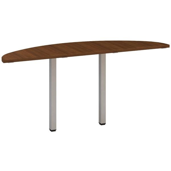 Přídavný stůl Alfa 200 - 162,5 cm, ořech/stříbrný