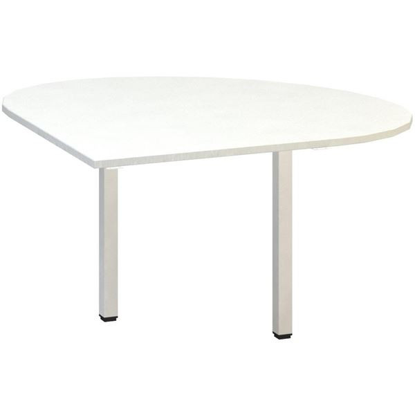 Přídavný stůl Alfa 200 - levý, 120 cm, bílý/bílý