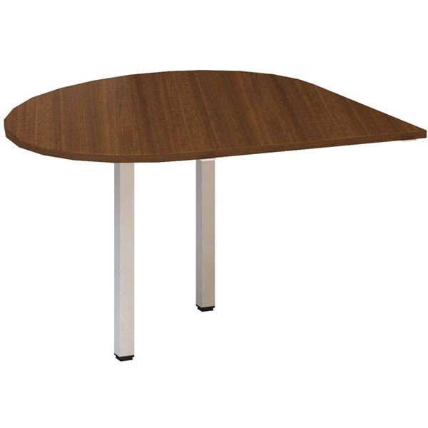 Přídavný stůl Alfa 200 - pravý, 120 cm, ořech/bílý