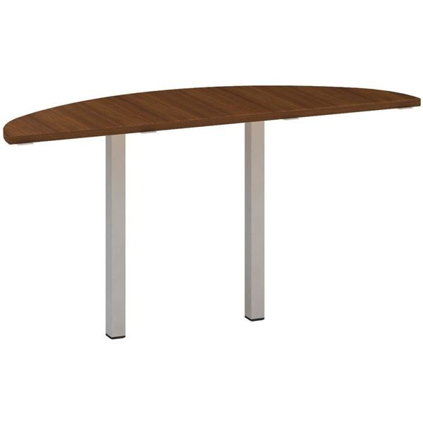 Přídavný stůl Alfa 200 - 142,5 cm, ořech/stříbrný