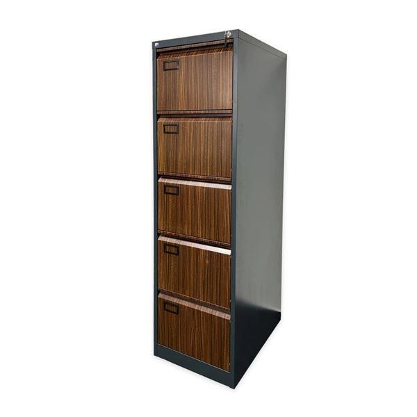 Pětizásuvková kartotéka JF - antracit/imitace tm.d