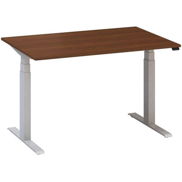 Výškově stavitelný stůl ALFA UP - 120 cm, ořech/st