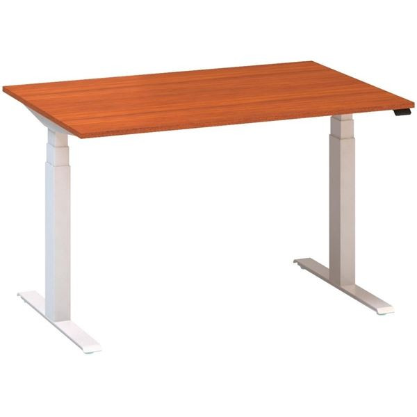 Výškově stavitelný stůl ALFA UP - 120 cm, třešeň/b