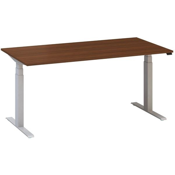 Výškově stavitelný stůl ALFA UP - 160 cm, ořech/st
