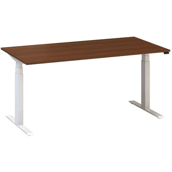 Výškově stavitelný stůl ALFA UP - 160 cm, ořech/bí