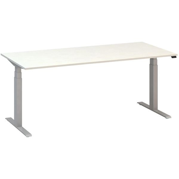 Výškově stavitelný stůl ALFA UP - 180 cm, bílý/stř