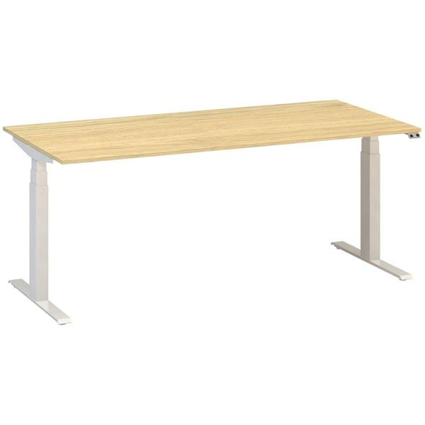 Výškově stavitelný stůl ALFA UP - 180 cm, dub Vice