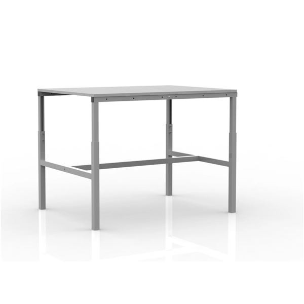 Výškově stavitelný dílenský stůl SP127 - šedý