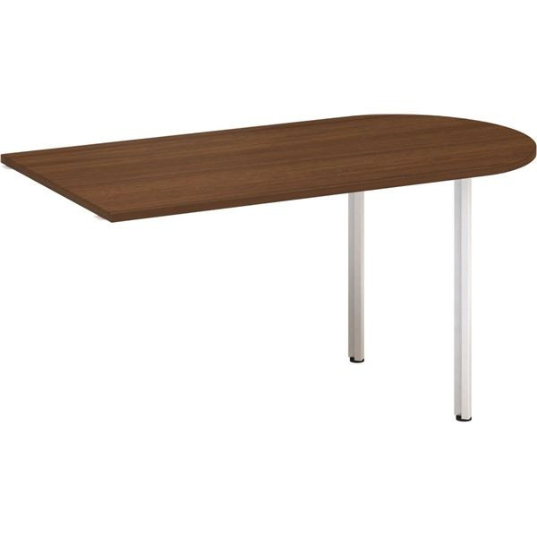 Přídavný stůl Alfa 100 - 150 x 80 cm, ořech/šedý