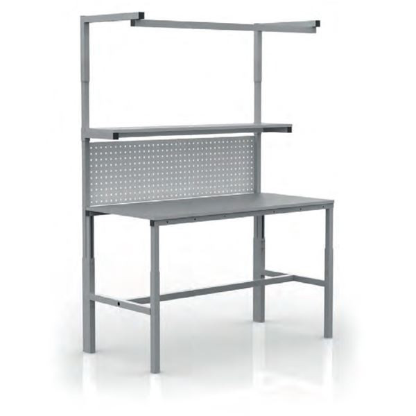 Výškově stavitelný dílenský stůl SPEX189 - s násta