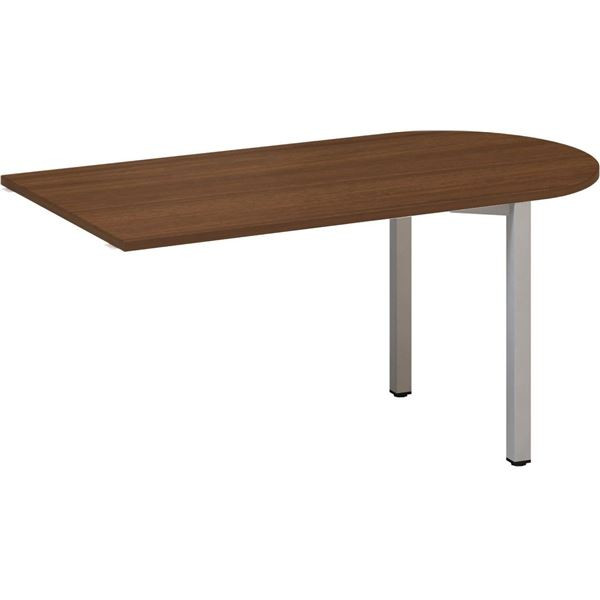 Přídavný stůl Alfa 200 - 150 x 80 cm, ořech/stříbr