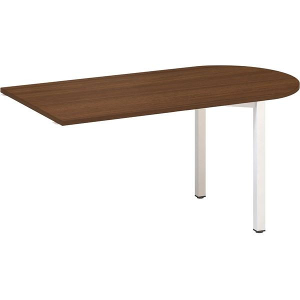 Přídavný stůl Alfa 200 - 150 x 80 cm, ořech/bílý