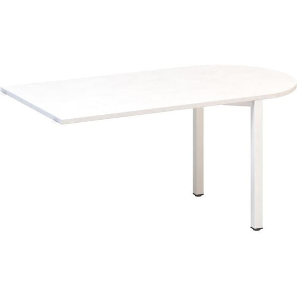 Přídavný stůl Alfa 200 - 150 x 80 cm, bílý/bílý