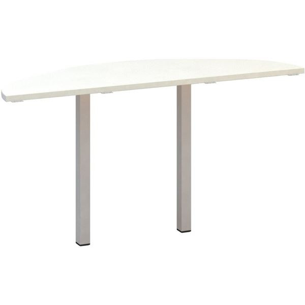 Přídavný stůl Alfa 200 - 140 cm, bílý/stříbrný