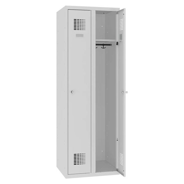 Kovová šatní skříň SUM - dvoudveřová, cyl.zámek, š