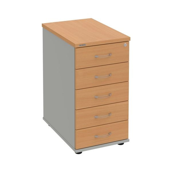 Kontejner Hobis K 35 C P - buk/šedá