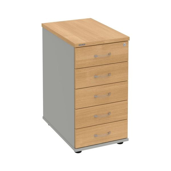 Kontejner Hobis K 35 C P - dub/šedá