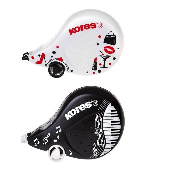 Korekční strojek Kores Scooter B&W, 4,2 mm, 8 m