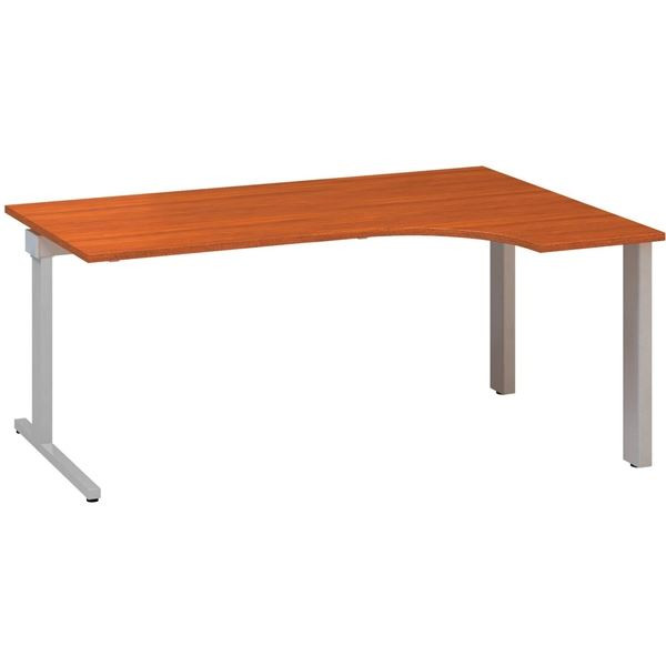 Psací stůl Alfa 305 - ergo, pravý, 180 cm, třešeň/