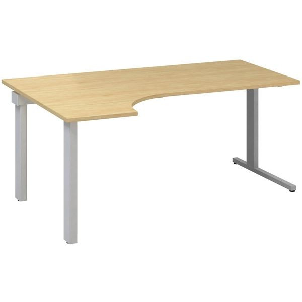 Psací stůl Alfa 305 - ergo, levý, 180 cm, divoká h