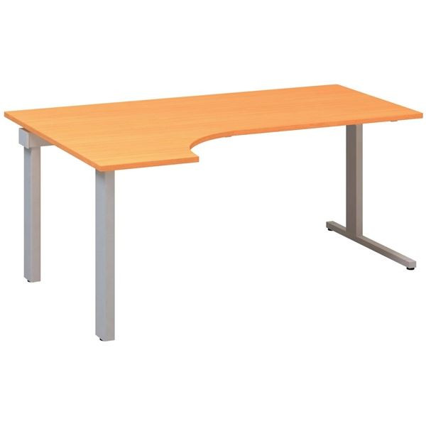 Psací stůl Alfa 305 - ergo, levý, 180 cm, buk Bava