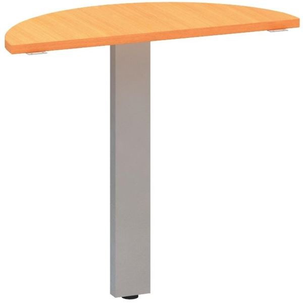 Přídavný stůl Alfa 305 - 80 cm, buk Bavaria/stříbr