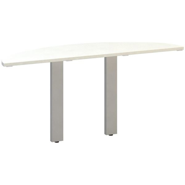 Přídavný stůl Alfa 305 - 160 cm, bílý/stříbrný