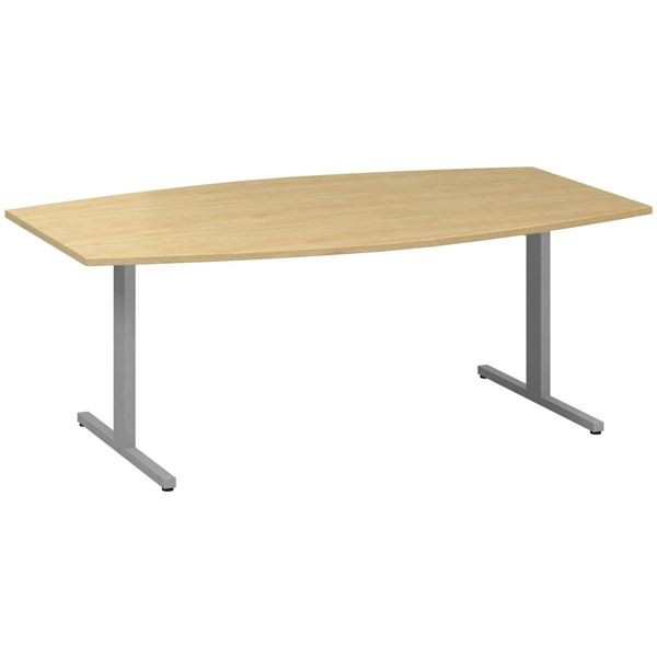Jednací stůl Alfa 455 - 200 cm, divoká hruška/stří