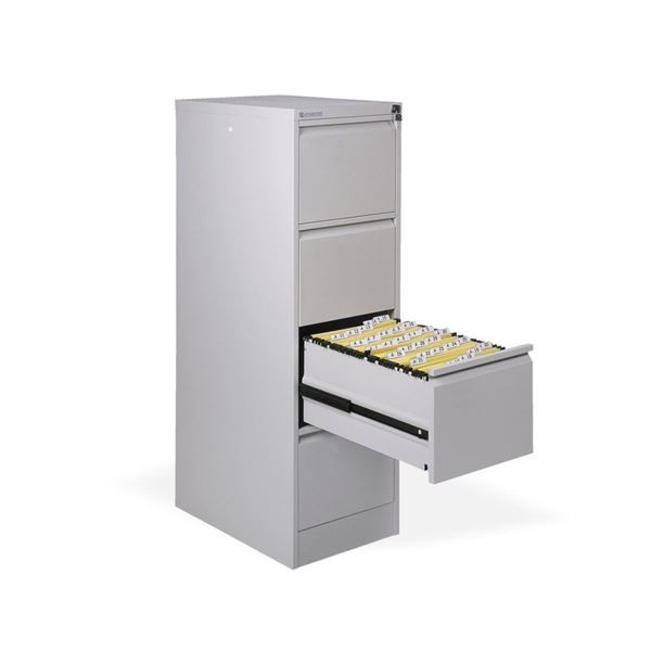 Čtyřzásuvková kartotéka Hobis RGD 14 E - šedá