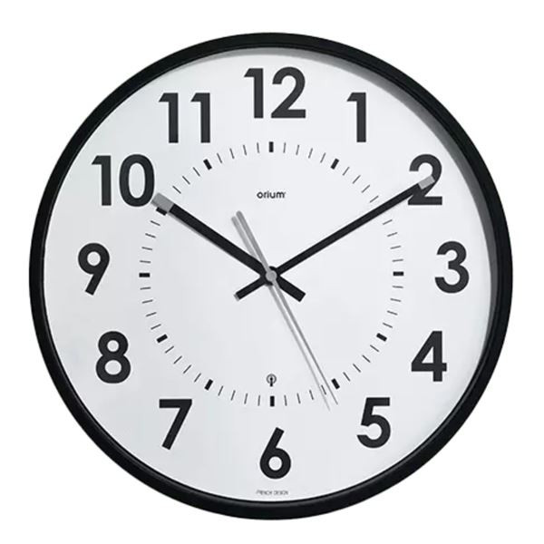 Nástěnné rádiem řízené hodiny Abyliss - černé/bílé