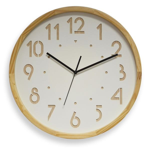 Nástěnné hodiny OSLO Silent - průměr 41 cm, bílé/b