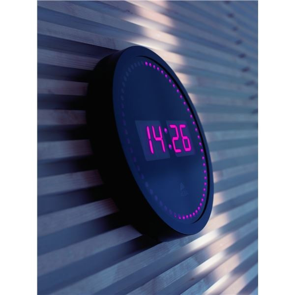 Nástěnné LED hodiny Horled - černé