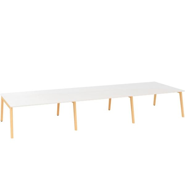Psací stůl Alfa Root Bench - 480 x 160 cm, bílý