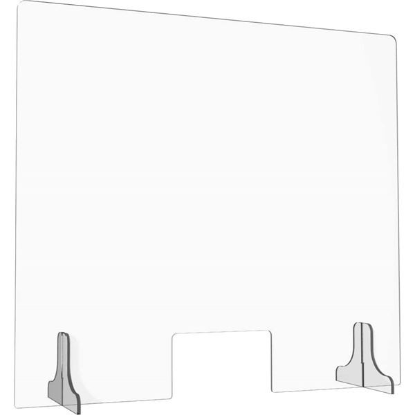 Ochranná přepážka s velkým výřezem, 1000 x 900 x 6