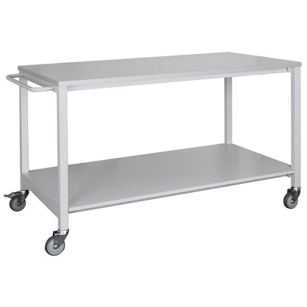 Pojízdný dílenský stůl - 150 x 80 x 90 cm, světle