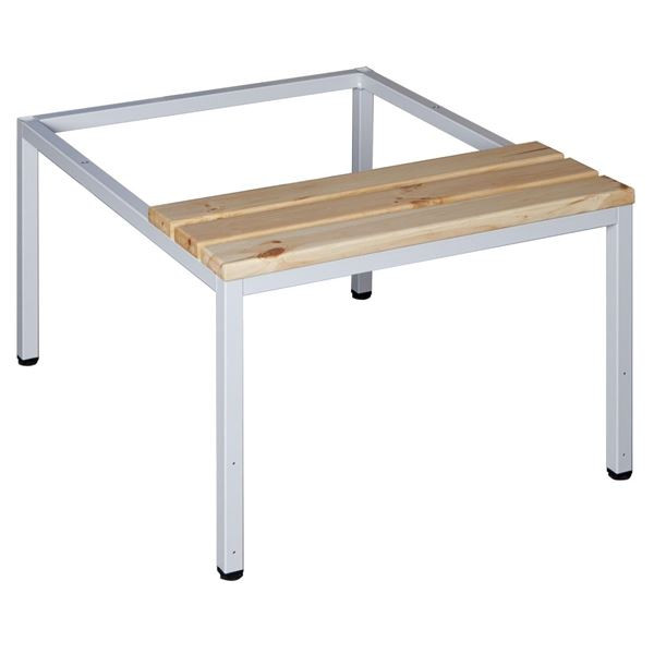 Lavička pod šatní skříně Standard 60 cm, sv.šedá/b